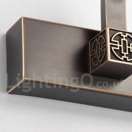 IPMirror Lampe Badezimmerleuchten Reines Messing Wandleuchten mit Acrylschirm Make-up Beleuchtung
