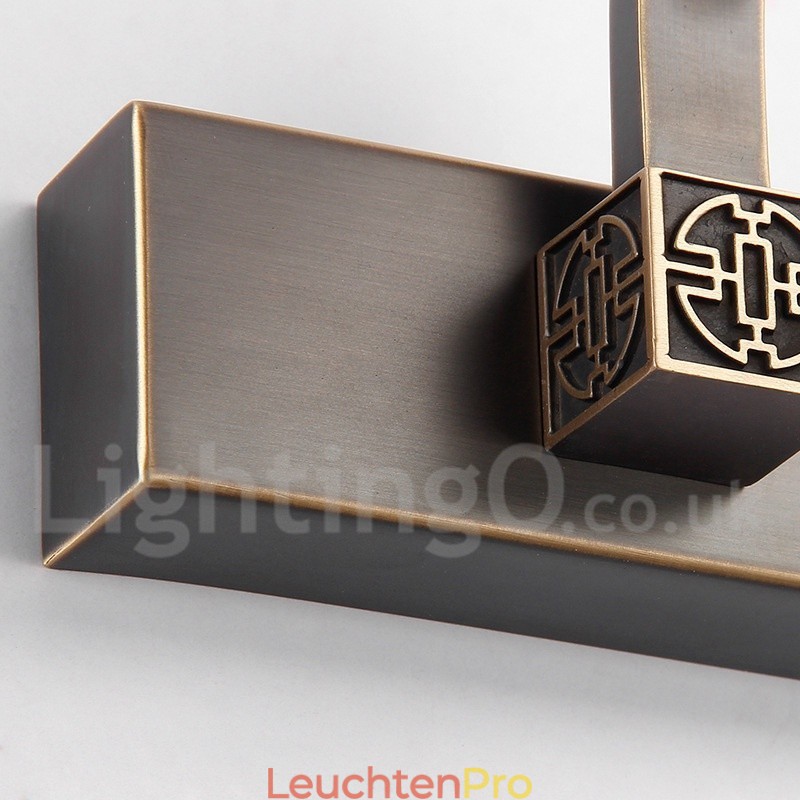 IPMirror Lampe Badezimmerleuchten Reines Messing Wandleuchten mit Acrylschirm Make-up Beleuchtung