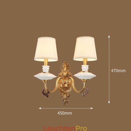 100 % reines Messing, luxuriöse rustikale Retro-Vintage-Keramik-Wandleuchte mit 2 Kerzenlichtern und Stoffschirmen, speziell für Hotels, Büros, Ausstellungsräume, Wohnzimmer und Esszimmer 100 % reines Messing, luxuriöse rustikale Retro-Vintage-Keramik-Wandleuchte mit 2 Kerzenlichtern und Stoffschirmen, speziell für Hotels, Büros, Ausstellungsräume, Wohnzimmer und Esszimmer