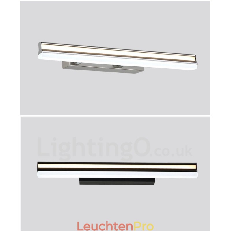 IP44 Spiegelleuchte Badleuchte Wandleuchte mit Acrylschirm Schminkbeleuchtung