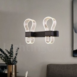 Moderne Wandleuchte mit Acrylschirmen für Schlafzimmer, Flur, Gang