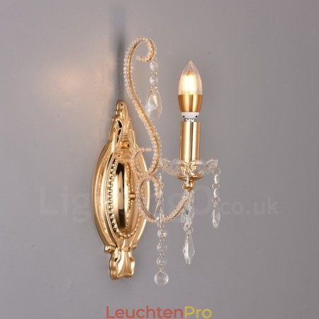 1 Licht Gold Schwarz Amerikanischen Stil Kristall Wandleuchte für Wohnzimmer Esszimmer Bekleidungsgeschäft Coffee Shop Hotel 1 Licht Gold Schwarz Amerikanischen Stil Kristall Wandleuchte für Wohnzimmer Esszimmer Bekleidungsgeschäft Coffee Shop Hotel