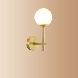 Moderne Molecules Bean Wandleuchte mit Kugelglasschirm