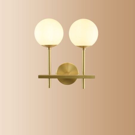 Moderne Molecules Bean Wandleuchte mit Kugelglasschirm Moderne Molecules Bean Wandleuchte mit Kugelglasschirm
