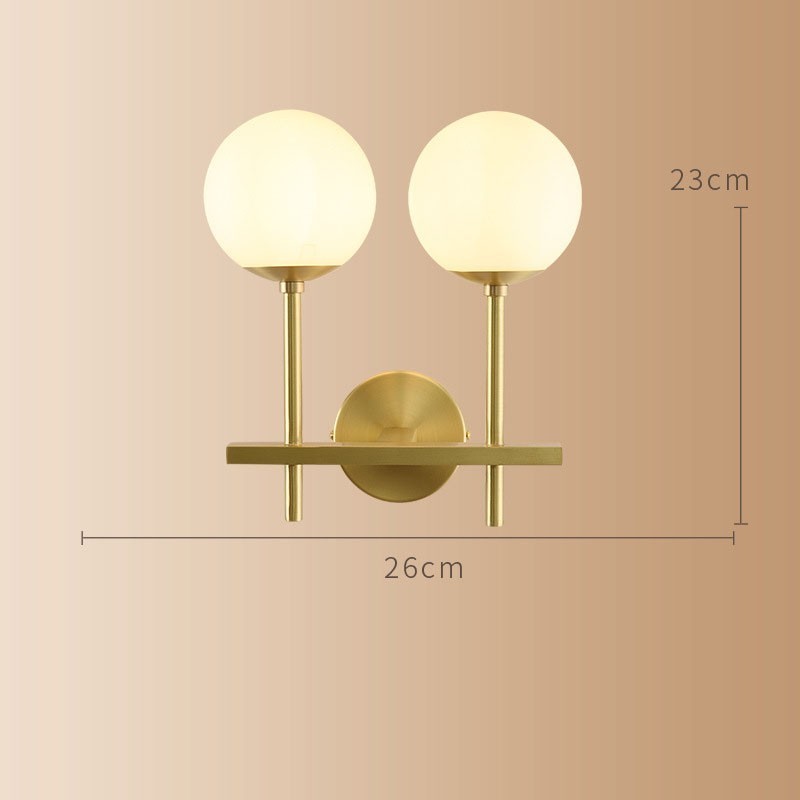 Moderne Molecules Bean Wandleuchte mit Kugelglasschirm