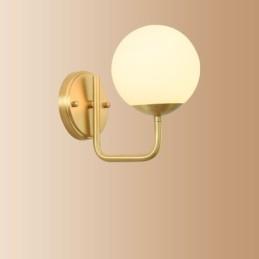 Moderne Molecules Bean Wandleuchte mit Kugelglasschirm