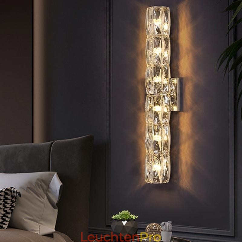 Wohnzimmer Wand Lampe Licht Luxus Einfache Schlafzimmer Nacht Lampe Hotel Lobby Gang Villa Projekt Edelstahl Kristall Wandleuchten