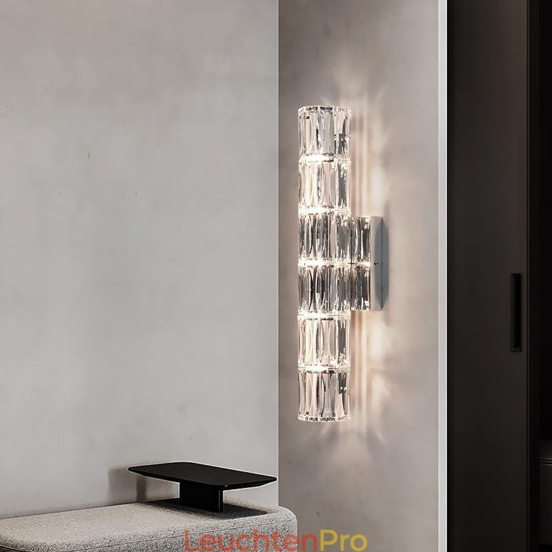 Wohnzimmer Wand Lampe Licht Luxus Einfache Schlafzimmer Nacht Lampe Hotel Lobby Gang Villa Projekt Edelstahl Kristall Wandleuchten