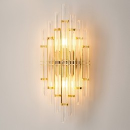 Hotel Licht Luxus Kristall Wand Lampe Post moderne Persönlichkeit Wohnzimmer Gang Eingang Hintergrund Wand Lampe Schlafzimmer Nacht Dekorative Wandlampen