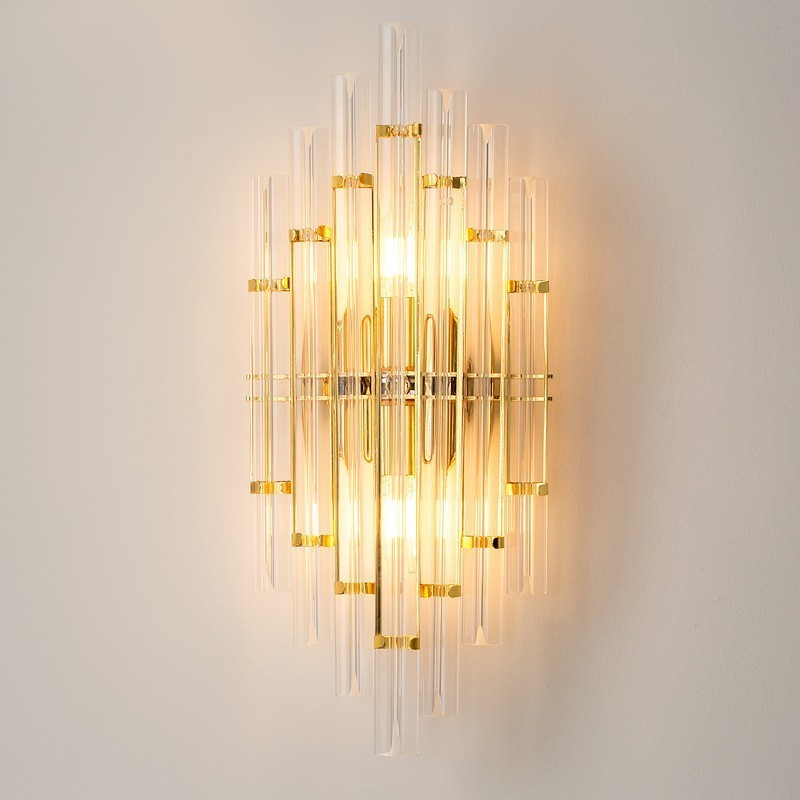 Hotel Licht Luxus Kristall Wand Lampe Post moderne Persönlichkeit Wohnzimmer Gang Eingang Hintergrund Wand Lampe Schlafzimmer Nacht Dekorative Wandlampen