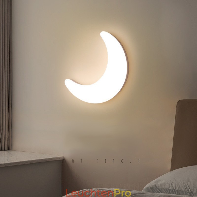 20W Nordic Indoor Mond Form Kinderzimmer Wandleuchten Deckenleuchten