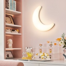 20W Nordic Indoor Mond Form Kinderzimmer Wandleuchten Deckenleuchten