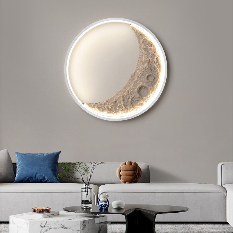 Nordic Indoor Runde Hintergrund Wand Dekorative Wandleuchten