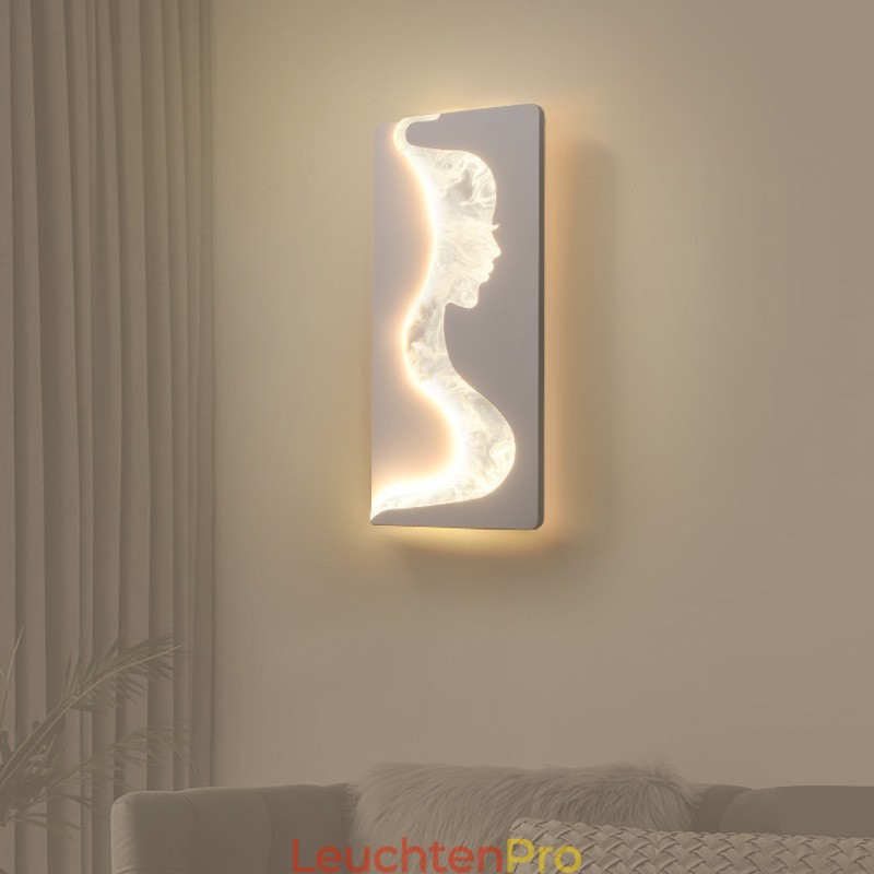 Indoor Schöne Mädchen Blick nach links rechts Wandleuchte