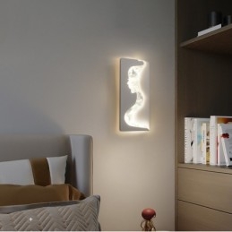 Indoor Schöne Mädchen Blick nach links rechts Wandleuchte