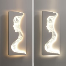Indoor Schöne Mädchen Blick nach links rechts Wandleuchte