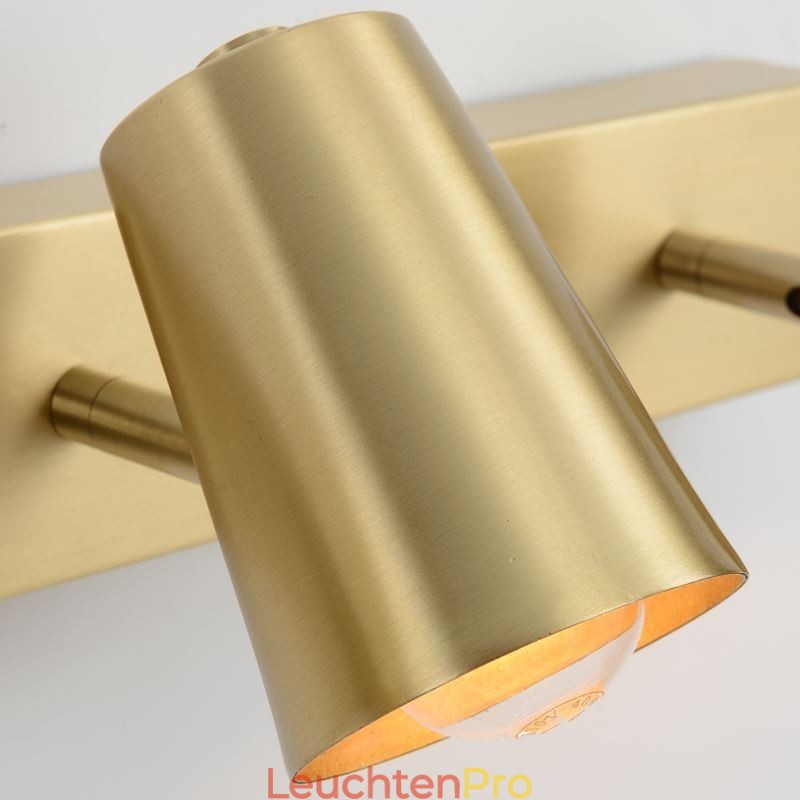 Nordische Messingspiegel-Frontlicht-Spot-Wandleuchte