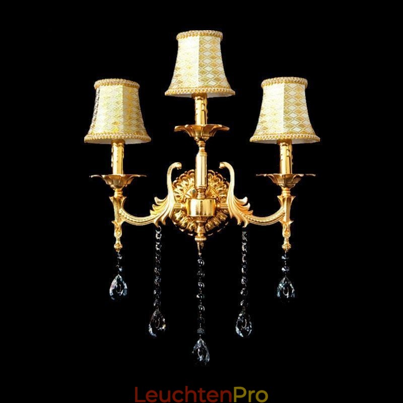 Europäische Wandleuchte Luxuriöse Wandleuchte Kristalltropfen Dekoration Lampe Nachttischbeleuchtung