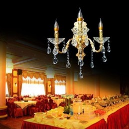 Europäische Wandleuchte Luxuriöse Wandleuchte Kristalltropfen Dekoration Lampe Nachttischbeleuchtung