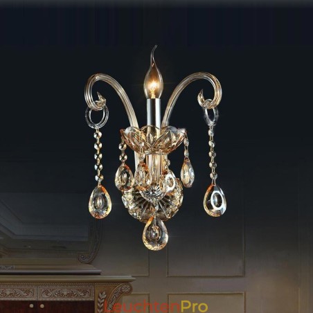 Europäische Wandleuchte Bernstein Cognac Kristall Wandleuchte Einfache Lampe Beleuchtung Europäische Wandleuchte Bernstein Cognac Kristall Wandleuchte Einfache Lampe Beleuchtung