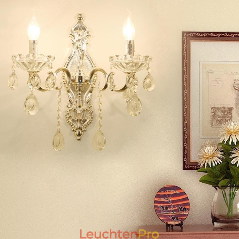 Europäische Wandleuchte Kristall Wandleuchte Dekoration Licht Wandleuchte Beleuchtung