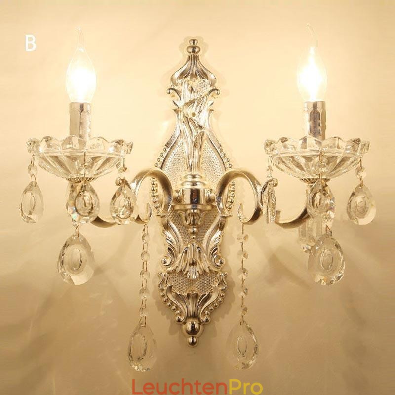 Europäische Wandleuchte Kristall Wandleuchte Dekoration Licht Wandleuchte Beleuchtung