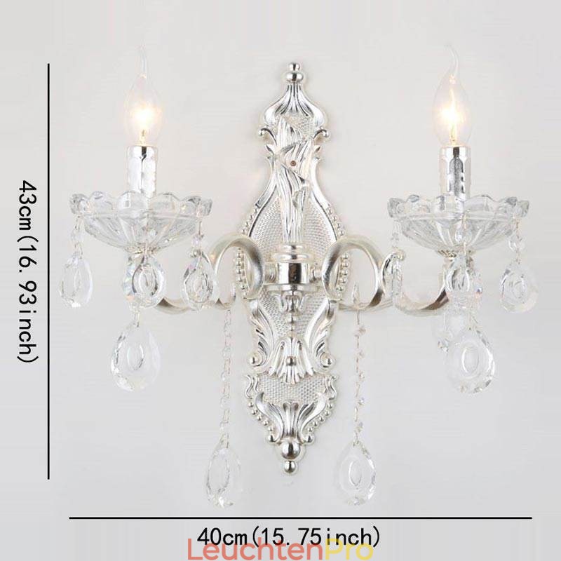 Europäische Wandleuchte Kristall Wandleuchte Dekoration Licht Wandleuchte Beleuchtung