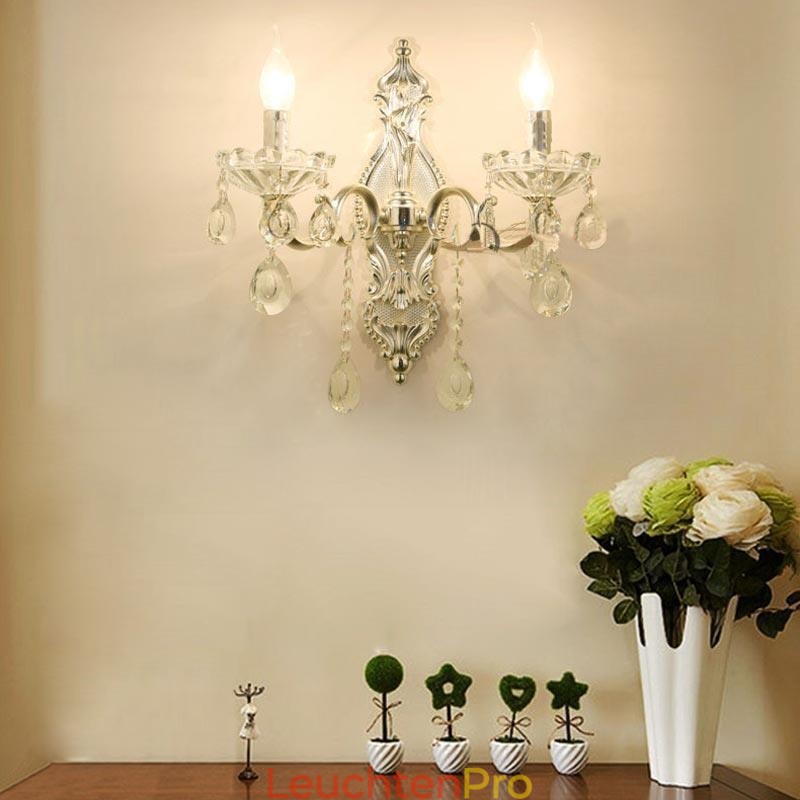 Europäische Wandleuchte Kristall Wandleuchte Dekoration Licht Wandleuchte Beleuchtung