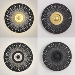 Wandleuchte Nordic Vollkupfer Hohle runde Wandleuchte