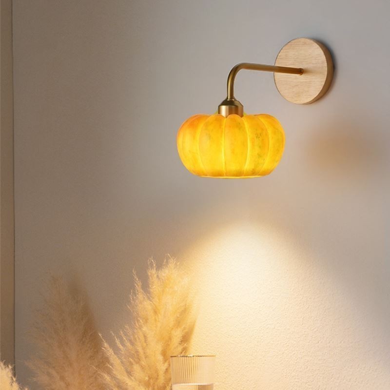 Kürbis Wandleuchte Japanische Retro Wandleuchter Lampe
