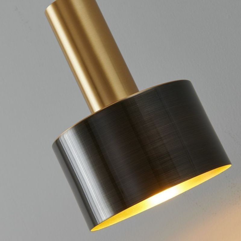 Moderne Wandleuchte Schwarz Gold Kontrastfarbe Wandleuchte
