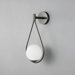 Moderne Globus Wandleuchte Glas Wandleuchte Schwarz Wassertropfen Wandleuchte