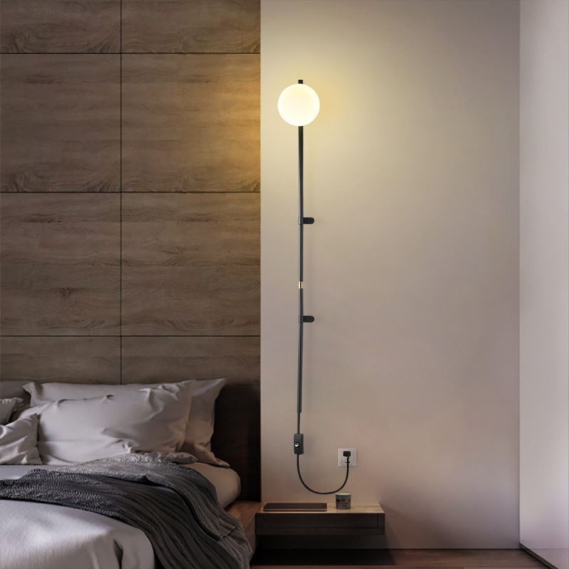 Globus Wandleuchte Beleuchtung Mid Century Magic Bean Wandlampe mit Stecker