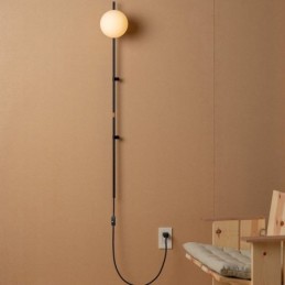 Globus Wandleuchte Beleuchtung Mid Century Magic Bean Wandlampe mit Stecker