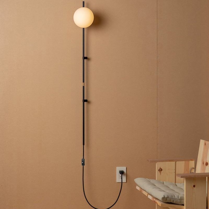 Globus Wandleuchte Beleuchtung Mid Century Magic Bean Wandlampe mit Stecker