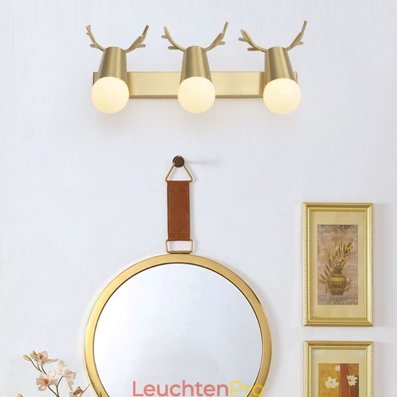 Nordische Messing Wandleuchte Spiegel Frontleuchte