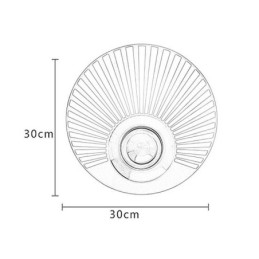 Nordische Messing-Wandlampe, ausgehöhlte runde Form, Wandleuchte
