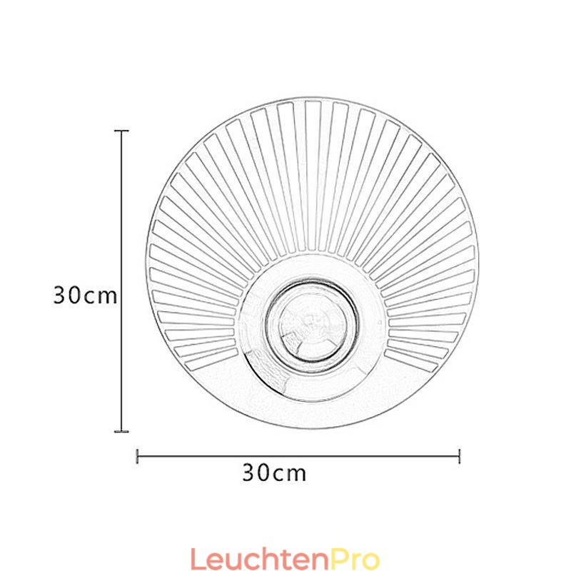 Nordische Messing-Wandlampe, ausgehöhlte runde Form, Wandleuchte