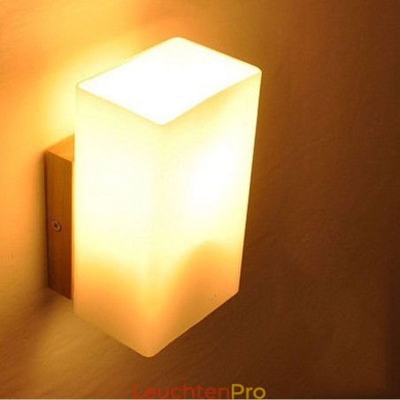 Nordische Holz Wandlampe Glas Lampenschirm Wandleuchte Nordische Holz Wandlampe Glas Lampenschirm Wandleuchte