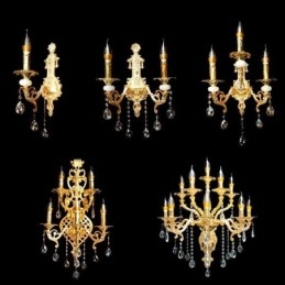 Europäische Wandleuchte Luxuriöse Wandleuchte Kristall Tropfen Lampe Nachttischbeleuchtung