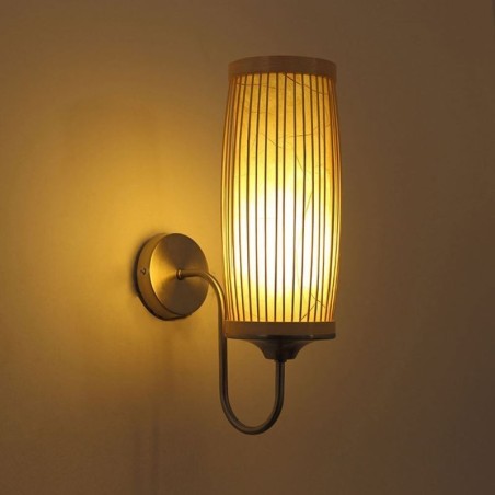 Taille Trommel Design Wandleuchte Kreative Bambus Wandleuchte Nachttisch Treppen Ländlichen Beleuchtung Taille Trommel Design Wandleuchte Kreative Bambus Wandleuchte Nachttisch Treppen Ländlichen Beleuchtung