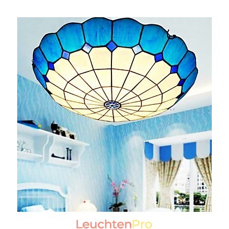 Europäische ländliche kreative Kunst Buntglas absorbieren Kuppellampe Licht Europäische ländliche kreative Kunst Buntglas absorbieren Kuppellampe Licht