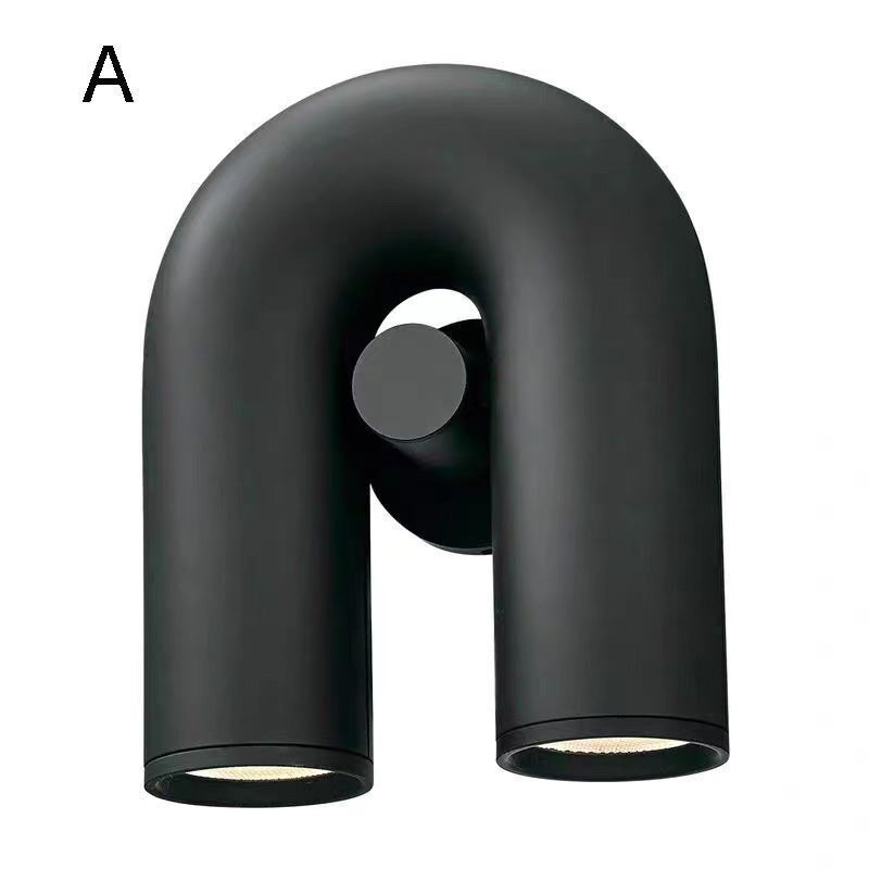 Wandleuchte U-Form Minimalistische Kreative Wandleuchte 90 Drehbarer Lampenschirm