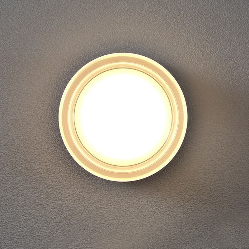 Wandleuchte Moderne minimalistische Acryl Einzelkopf Runde Schmiedeeisen kleine Wandleuchte