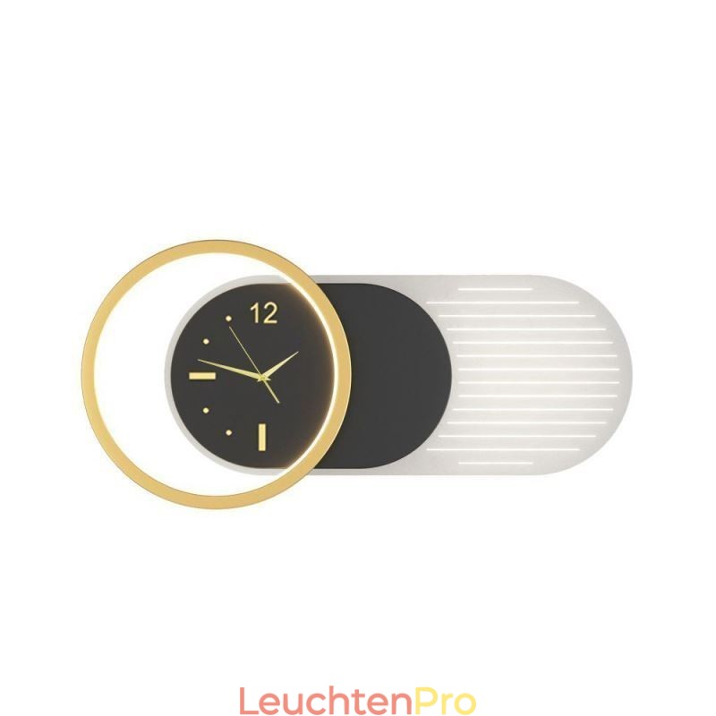 Wandleuchte Moderne minimalistische Acryl Schmiedeeisen Uhr Wandleuchte