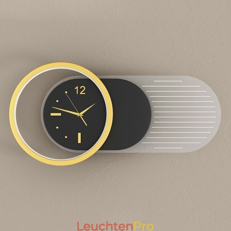 Wandleuchte Moderne minimalistische Acryl Schmiedeeisen Uhr Wandleuchte