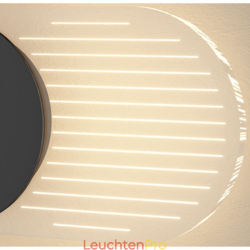 Wandleuchte Moderne minimalistische Acryl Schmiedeeisen Uhr Wandleuchte