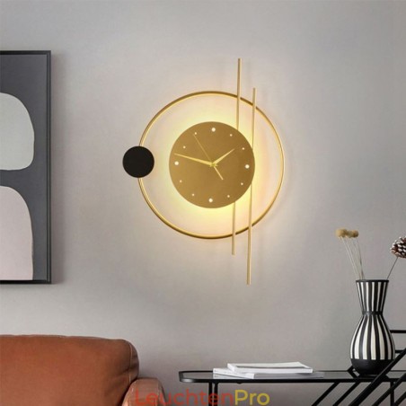 Uhr Wandleuchte Moderne Minimalistische Schmiedeeisen Wandleuchte Und Uhr Wandleuchte Moderne Minimalistische Schmiedeeisen Wandleuchte Und