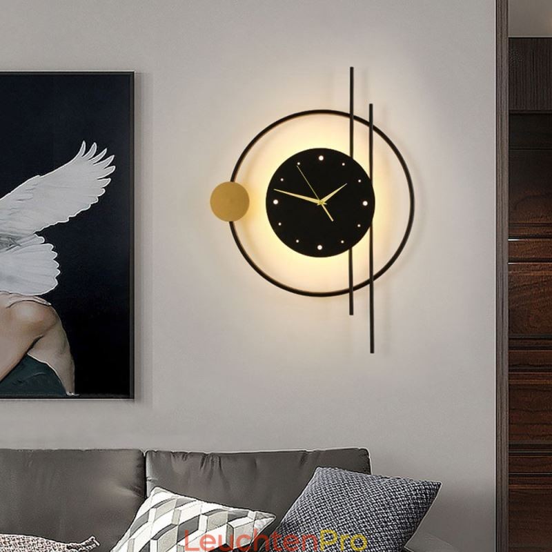 Uhr Wandleuchte Moderne Minimalistische Schmiedeeisen Wandleuchte Und
