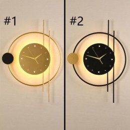 Uhr Wandleuchte Moderne Minimalistische Schmiedeeisen Wandleuchte Und